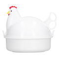 Egg Cooker 4 Eggs Chicken‑Shaped Heat Resistant Microwave Boiler For.
