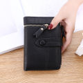 New Ladies Wallet Female Short Japanese and Korean Version Trendy Small Fresh School Girls Multifunctional Folding Small Purse Wallet.