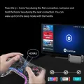 Wireless Transparent RGB Video Gamepads Game Controller Joystick STK-7039RG Compatible For Switch Pro Windows 7/8/10 And PC Steam. 