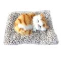 Artificial Mini cat  Lovely Simulation Animal Doll Plush Sleeping Cats. 
