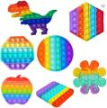 1pcs Random Pack Poppet Pop It Fidget Toys, Push Pop Bubble Fidget Sensory Toy, Autism Special Needs Silicone Stress Relief Toy, Great Fidget Toy for Kids and Adults (Set of 1) (Random). 