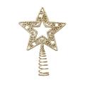 Five Pointed  Tree Topper/Hollow Stars Powder Snowflake Hanging Tree Top. 