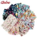 【beauty code store】Floral Knotted Headband Summer Bohemia  Stretch Hair Band for Girls Elastic Turban Floral Spa Headbands DQ468. 