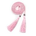 Ethnic Women Braided Knot Tassel Belt Waistband Skinny Thin Waist Rope Strap. 