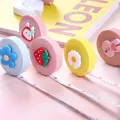 180cm Portable Retractable Ruler Tape Cute Animals Fruit Vegetable Pattern Children Height Centimeter Inch Roll Body Measuring-(Multicolor). 