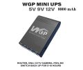 WGP Mini UPS 8000 mAh DC UPS for Onu, CCTV & Router, 5v 9v 12v  Volt Output. 