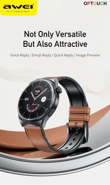 Awei H27 Smart Watch, 1.43 AMOLED Display with Bluetooth Call, Sports Watch IP68 Waterproof.