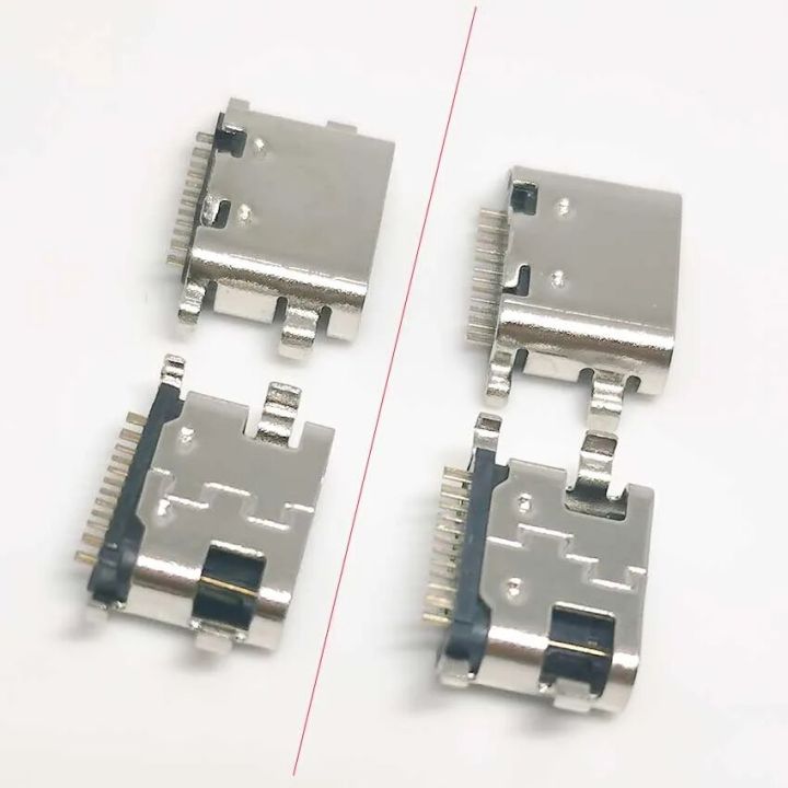 10Pcs/Lot Micro Usb Jack Type-C 16Pin Smd 90 Degree Female