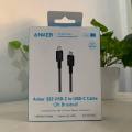 Anker 322 USB-C to USB-C 60W Nylon Braided Cable.