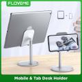 FLOVEME Universal Rotatable Desk Mobile Phone Stand Portable And Light Weight Compatible For Smart Phone And Tablet Device - Phone Stand. 