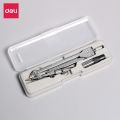 Deli Metal Compass Set Professional Drafting Exam Drawing Geometry Tool Student Stationery Supplies. 