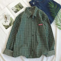【Buy One Get One Free】Men's Shirt Korean Style Student Trendy Loose Shirt Men's Spring Slim-Fitting Plaid.