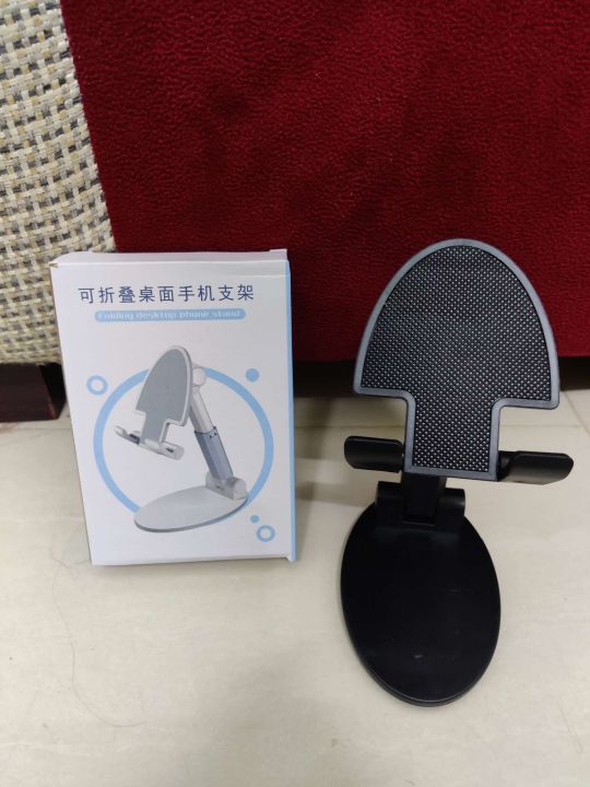 Folding%20Portable%20ABS%20Plastic%20Mobile%20Stand%20for%20Desk,Adjustable%20Height%20Angle%20iPad%20Cell%20Phone%20Stand,Foldable%20Portable%20Sturdy%20Desktop%20Phone%20Holder%20for%20Desk%20Compatible%20with%204-13inch%20Smartphone/iPhone/iPad/Kindle/Tablet%20-%20Image%202