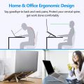 (Gadgetdream ) Laptop Stand Creative Folding Storage Bracket Adjustable Foldable Laptop Stand Non-Slip Desktop Notebook Holder - Laptop Table. 