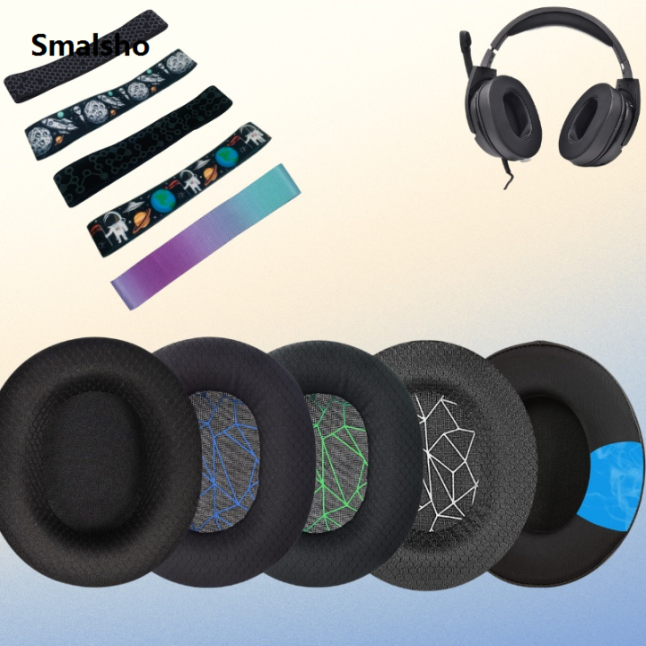 For SteelSeries Arctis 3 5 Earmuffs Gaming Headset Foam EarpadsPads Sponge Cushion Replacement Elastic HeadBand HOOk LOOP Beam