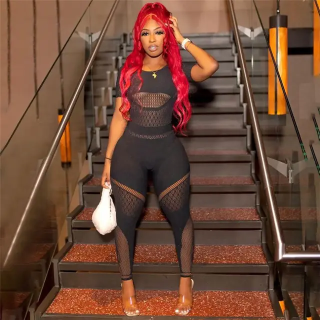 Women%20Dress%20Outfits%20Jumpsuits%20Women%20Short%20Sleeve%20Bodycon%20Rompers%20-%20Image%204