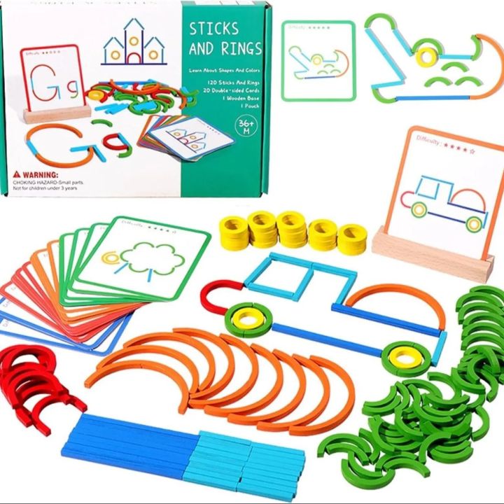Wooden%20Creative%20Sticks%20And%20Rings%20Puzzle%20Intelligence%20Game%20Montessori%20Early%20Childhood%20Educational%20Toys%20For%20Children%203%20Year%20Old%20-%20Image%203