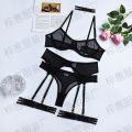 Bodysuit Vrouwen Met Jarretels  Boot Body Een Stukken Sissy Teddy Erotische Halter Open Kruis Babydoll bodysuit. 