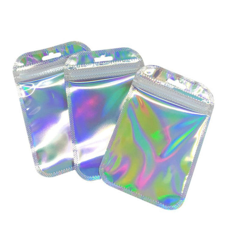 thicken%20Iridescent%20bags%20Transparent%20Iridescent%20finish%20Plastic%20seal%20bags%2050pcs%20pack%20closure%20Jewelry%20display%20bags%20for%20Retail%20-%20Image%203
