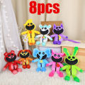 8pcs Smiling Critters Plush Toy Hopscotch Catnap Bearhug Plushie Catnap Plush Doll Decoration Kawaii Soft Stuffed Gift for Kids. 