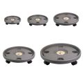 Rolling Potted Stand Heavy Duty Mobile Flower Pot Stand Universal Casters Round Flower Pot Wheels Thickened Movable Flower Pot Rack Office.