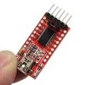 RED PCB FTDI TTL Module FT232RL Serial Converter FTDI USB To TTL Converter Adapters 5V 3.3V USB To Serial Converter FT232 FTDI Module 6 Pin Leads Header.