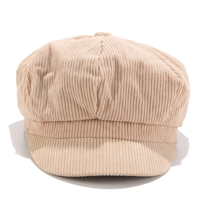 Ladies%20Womens%20Girls%20Corduroy%20Baker%20Boy%20Peaked%20Cap%20Winter%20Newsboy%20Hat%20-%20Image%206