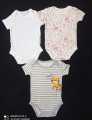 3 Pcs Baby Romper STYLISH Half Sleeve. 