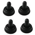【Limited Time Only】 10PCS Waterproof Black Electrical Switch Covers 6mm Waterproof Rocker Mini Screw Switch Covers.