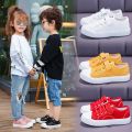 Red White Canvas Children Shoes Kids Sneakers Toddler Boy Girls Canvas Shoes Casual Breathable Baby Boy Sport Shoes Kids Flats. 