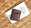 WhiteHat "Sefku" card Holder and Mini Wallet-Chocolate Color. 
