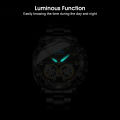 LouisWill Men's Watch Double Tourbillon Hollow Calendar Watch Luminous Watch Steel Band Watch Men's Fashion Steel Watches 30M Waterproof Wristwatches  Watches For Men With Free Box. 