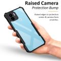 WOW IMAGINE Shock Proof Clear Protective Back Case for Redmi A2 Plus | Redmi A1 Plus | Poco C50 | Poco C51-360 Degree Camera Protection | Transparent Hybrid Back Case Mobile Cover - Black. 