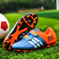 Children's No-Tie Velcro Soccer Shoes Men and Women ag Spike tf Broken Nail Child Student Boy Children Training Shoes.