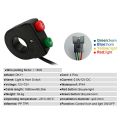 E-Bike Accessories-1 x Front Light
1 x Tail Light
1 x speaker
1 set x connecting wires-Black.