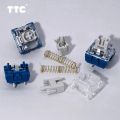 In stock, TTC's new Quicksilver Switch V2 Silver-plated Mechanical Keyboard Switch Body, Customized DIY Hot-Swap Switch Peripherals.