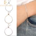 Gelang Tangan Full Kristal Lapis Emas 18K untuk Wanita / Hadiah Valentine / Hari Valentine. 