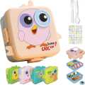 Cute cartoon chicken plastic lunch box for students, trendy lunch box for office use. 