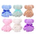 Coral Fleece Bear Towel Teacher’s Valentine's Day Gift Bear Hand Towel Wedding Gift Pure Color Cute Towel.