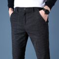 High Quality Pants Men Fashion Casual Pants Men Straight Business Suit Trousers brand Mens Pants Size 38. 