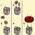 MOC Technical Gear Axle Bricks Parts Worm Rack Conector Train Car Crane Model Leduo 92693 3743 62821 Assembles Particles. 