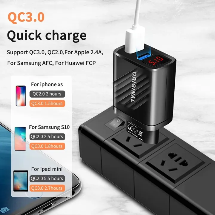USB%20Charger%202%20Port%2020W%20Digital%20Display%20Mobile%20Phone%20Fast%20Charger%20For%20iPhone%20Samsung%20Xiaomi%20Quick%20Charge%203.0%20Wall%20Power%20Adapter%20-%20Image%203