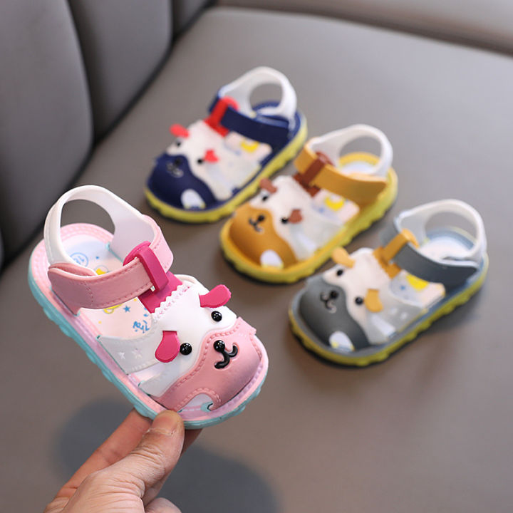 2023 Summer New Walking Baotou Soft Sole Anti slip 1-2-3 Year Old Baby Children's Shoes Men's and Women's Sandals