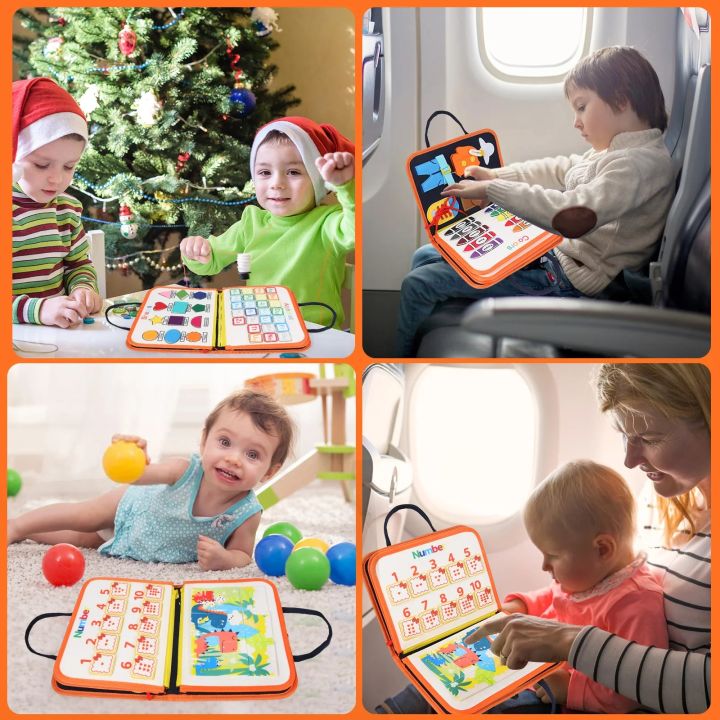 TUNJILOOL%20Montessori%20Parish%20Toys%20Busy%20Board%20Early%20Educational%20Toy%20For%20Toddler%20Baby%20Felt%20Cloth%20Story%20Book%203D%20Shape%20Color%20Match%20-%20Image%205