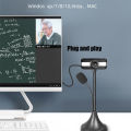 Webcam 480P Full HD 1080P with External Microphone Camara Stand for Laptop Desktop Video Calling for Youtube Recording Web Cam.