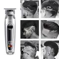 KEMEI KM-2261 Rechargeable Metal Body Digital Display Beard Trimmer & Hair Clipper.
