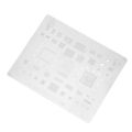 BGA Reballing Steel Stencil Half Cut Process BGA Reballing Stencil Template Prevent From Sticking Rounded Rectangle Hole for CPU. 