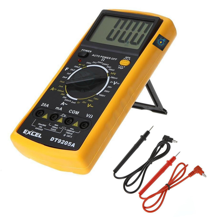 পেশাদার ডিজিটাল মাল্টিমিটার বৈদ্যুতিক হ্যান্ডহেল্ড অ্যামিটার ভোল্টমিটার ...