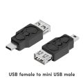 Usb to Micro USB Mini USB Adapter Converter Usb Male Female Converter 480Mbpsfor Phone Tablet Camera Charging Adaptor. 