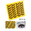 【The Edge of Beauty】14 Pack Look Fairy Lashes False Eyelashes Faux Mink Dramatic Fluffy. 